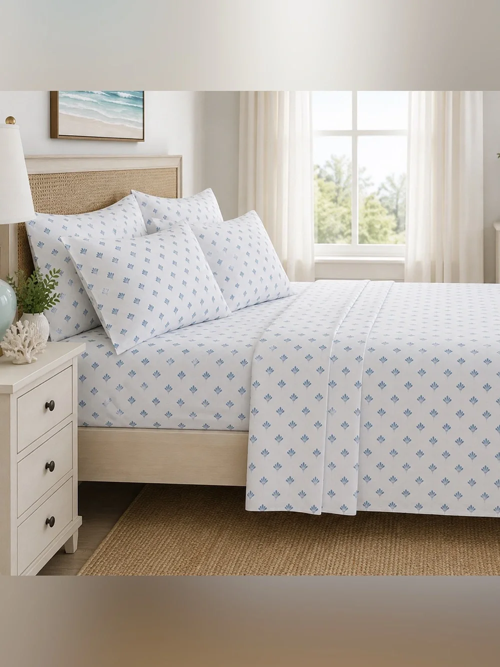 South Point Home Fashions King 6-Piece Microfiber Sheet Set NWT